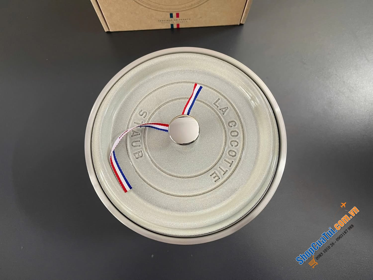 SET NỒI XỬNG STAUB MẦU TRUFFLE SIZE 24cm - Made in France.