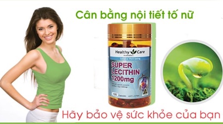 Mầm đậu nành Lecithin  Healthy Care 1200mg 100 viên