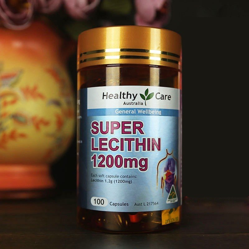 Mầm đậu nành Lecithin  Healthy Care 1200mg 100 viên