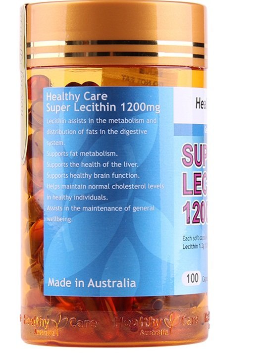 Mầm đậu nành Lecithin  Healthy Care 1200mg 100 viên