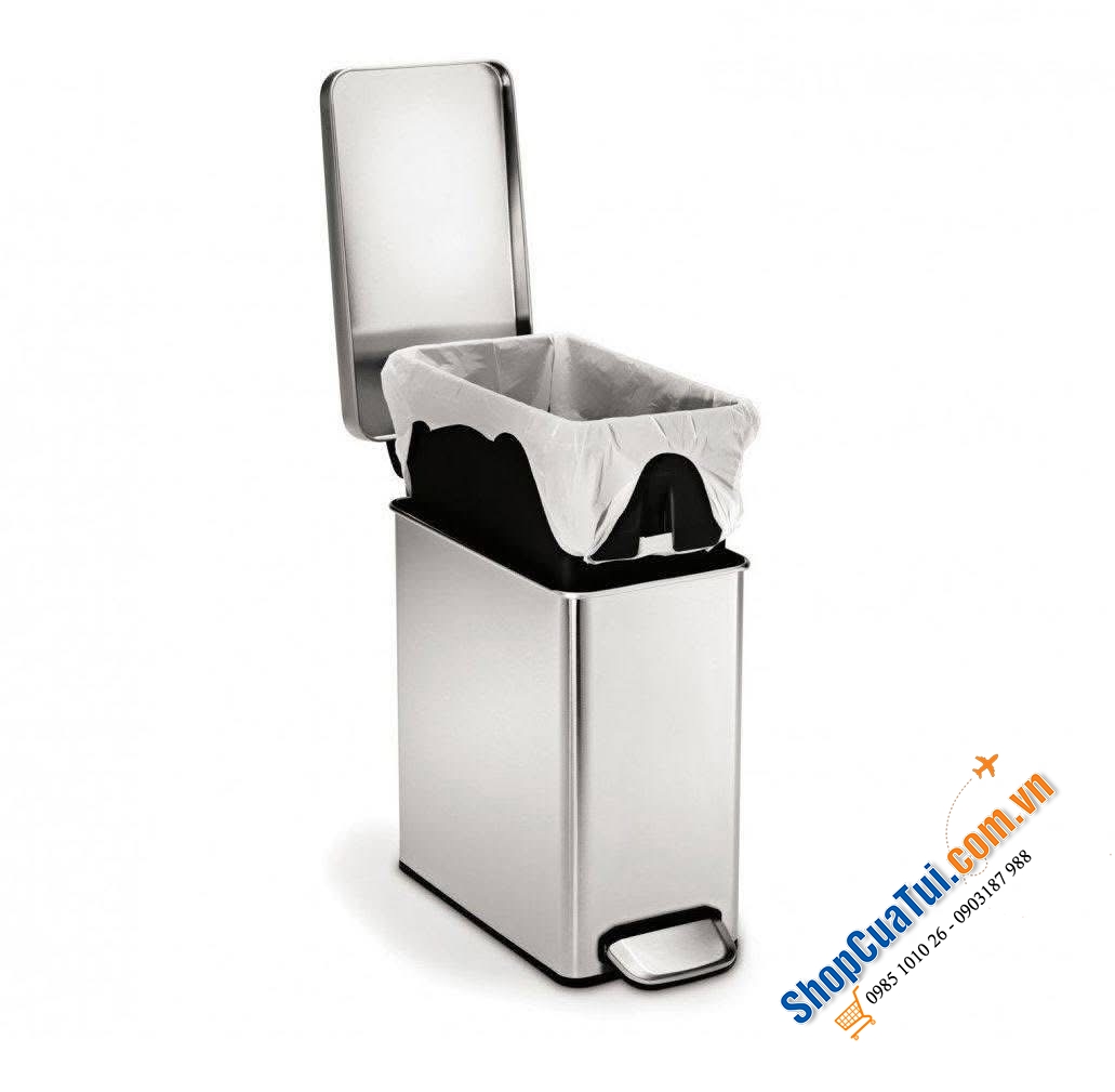 Thùng rác chữ nhật 10l Simplehuman - đẹp nuột nà luôn.