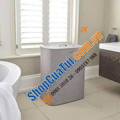 Thùng đựng đồ giặt Joseph Joseph 50003 Tota 90L màu xám.