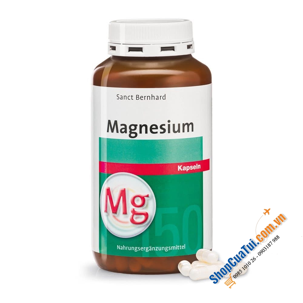 Viên uống bổ sung Magnesium Kapseln Sanct Bernhard.