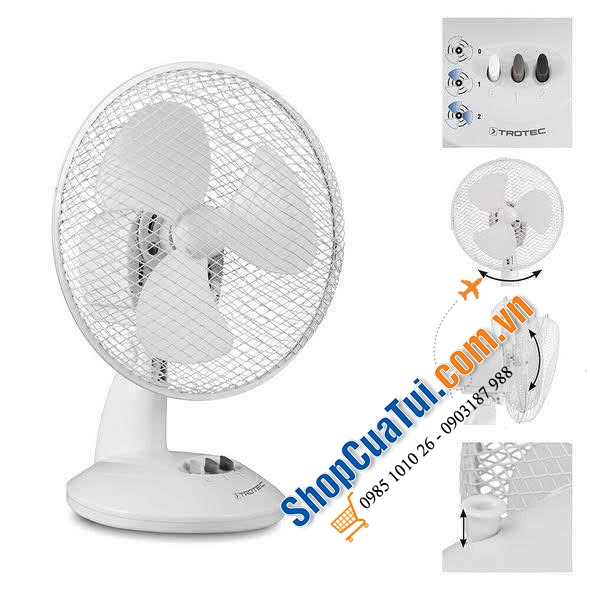 QUẠT ĐỂ BÀN TROTEC TVE 9 - 25W.