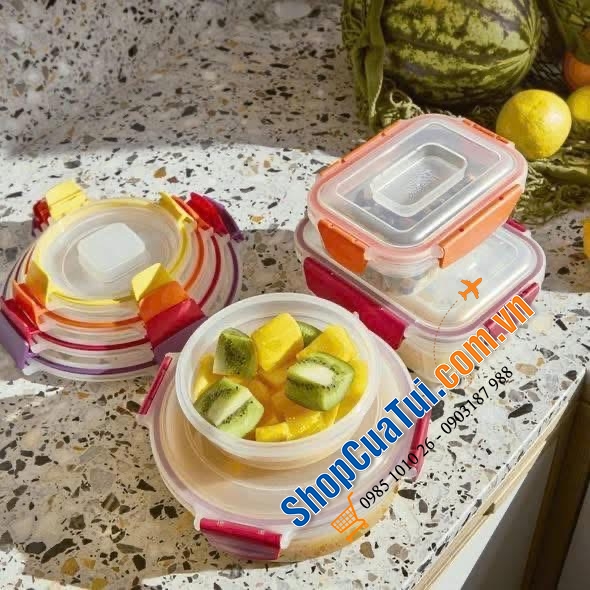 BỘ ĐỒ ĐỂ TỦ LẠNH JOSEPH JOSEPH 1000013 Nest™ Lock 8 MÓN (Multicolour).