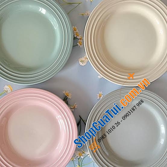 Set 4 đĩa LE CREUSET 17 CM Caml Collection- bộ sưu tập CAML mới cho mùa hè năm nay