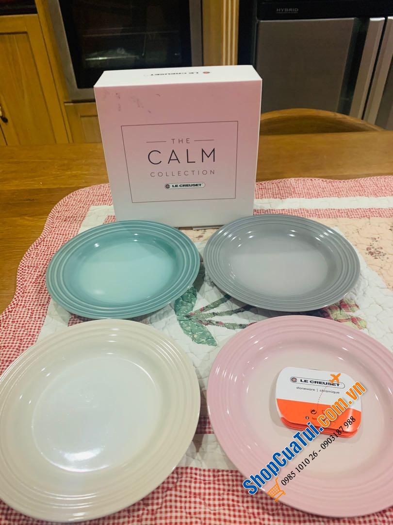 Set 4 đĩa LE CREUSET 17 CM Caml Collection- bộ sưu tập CAML mới cho mùa hè năm nay