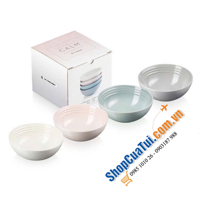 Set 4 bát LE CREUSET 16 CM Caml Collection - bộ sưu tập CAML mới cho mùa hè năm nay