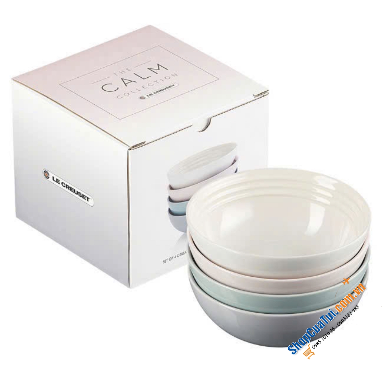 Set 4 bát LE CREUSET 16 CM Caml Collection - bộ sưu tập CAML mới cho mùa hè năm nay