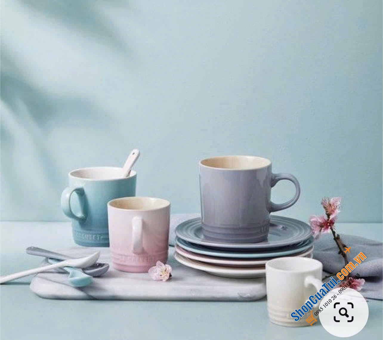 Set 4 cốc LE CREUSET 200ml Caml Collection - bộ sưu tập CAML mới cho mùa hè năm nay