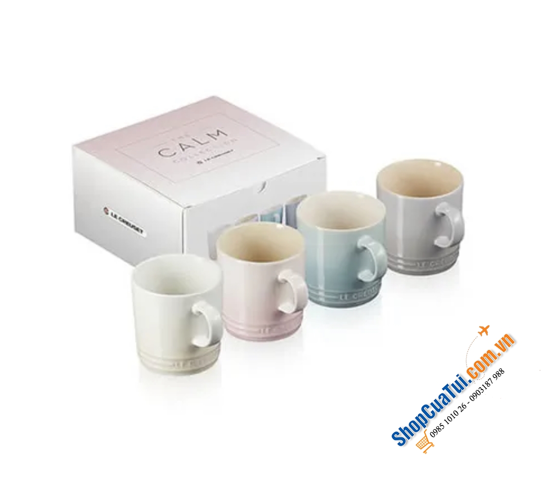 Set 4 cốc LE CREUSET 200ml Caml Collection - bộ sưu tập CAML mới cho mùa hè năm nay