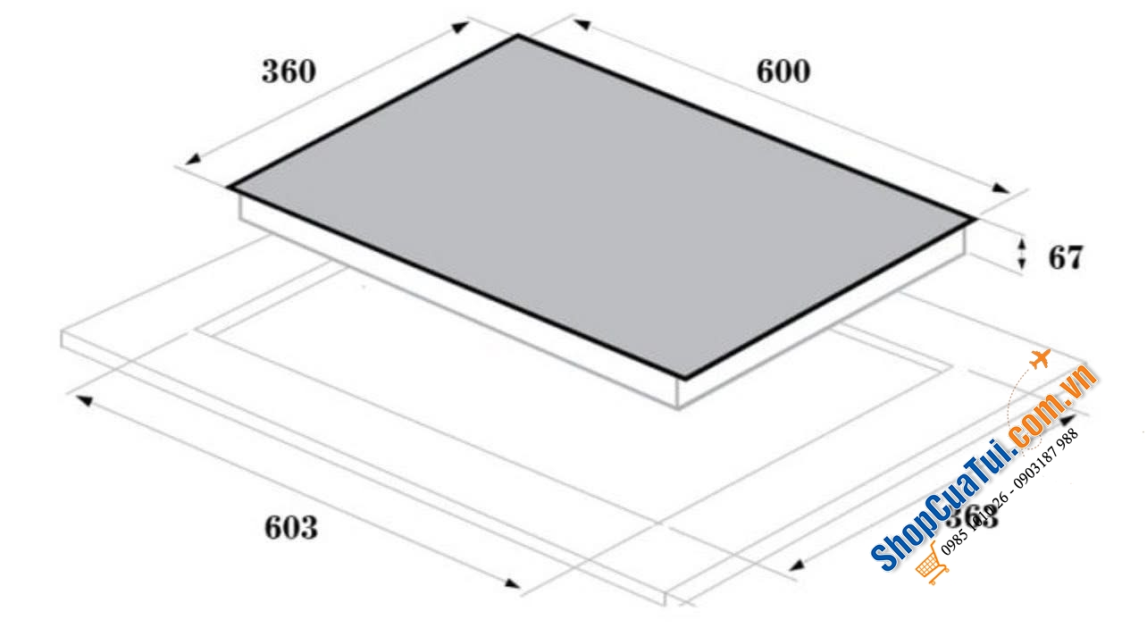 Bếp từ đôi Rommelsbacher CT 3405/IN.