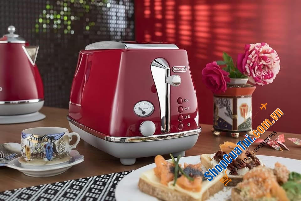 Máy Nướng bánh mỳ 2 lát De\\\'Longhi Icona.