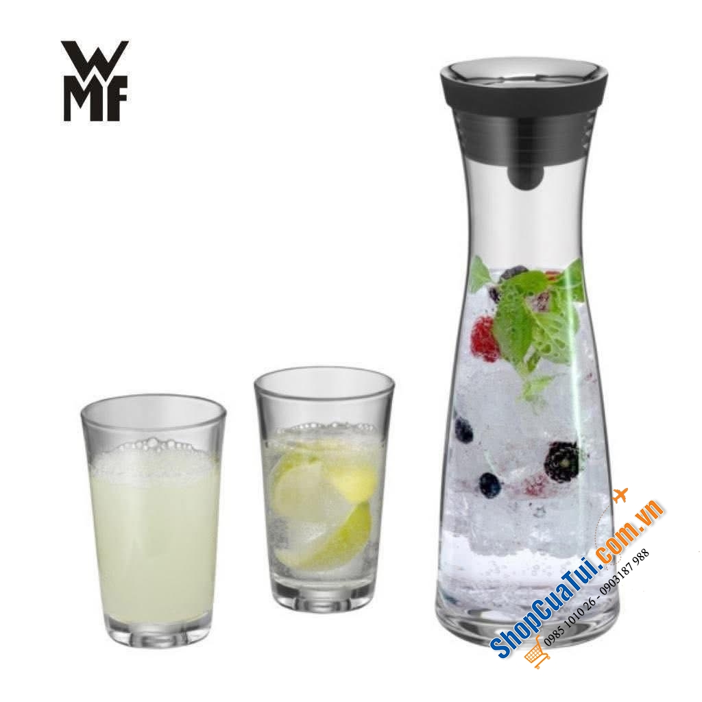 Bộ bình nước thủy tinh WMF basic 5 món gồm 1 bình và 4 cốc – SANG TRỌNG & TIỆN LỢI.