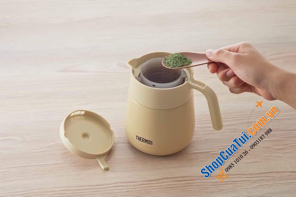 Ấm pha trà giữ nhiệt Thermos có lưới lọc TTE-700.