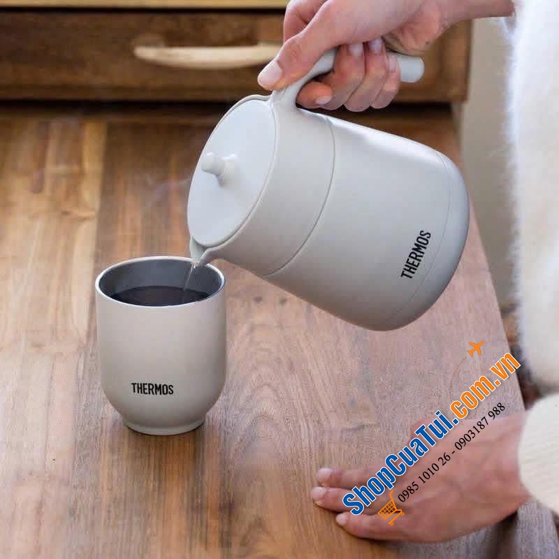 Ấm pha trà giữ nhiệt Thermos có lưới lọc TTE-700.