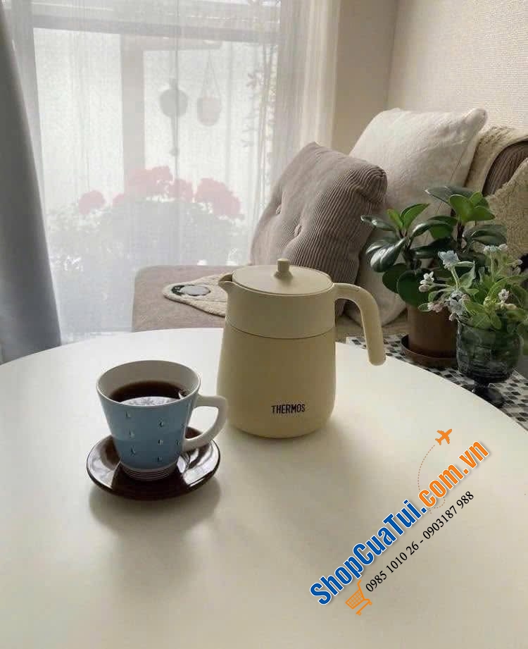 Ấm pha trà giữ nhiệt Thermos có lưới lọc TTE-700.