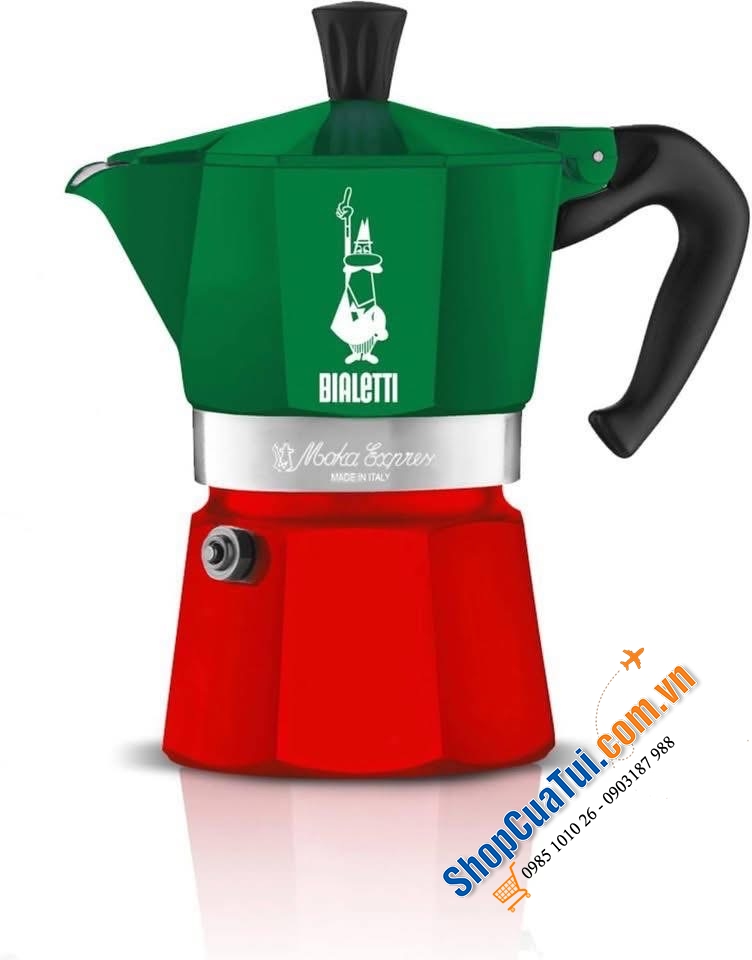 Ấm pha cafe Bialetti Moka Express Italy 3 cup.