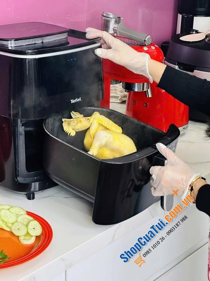 Nồi chiên không dầu kiêm hấp hơi nước Tefal 3in1 Easy Fry Grill &Steam FW201815.