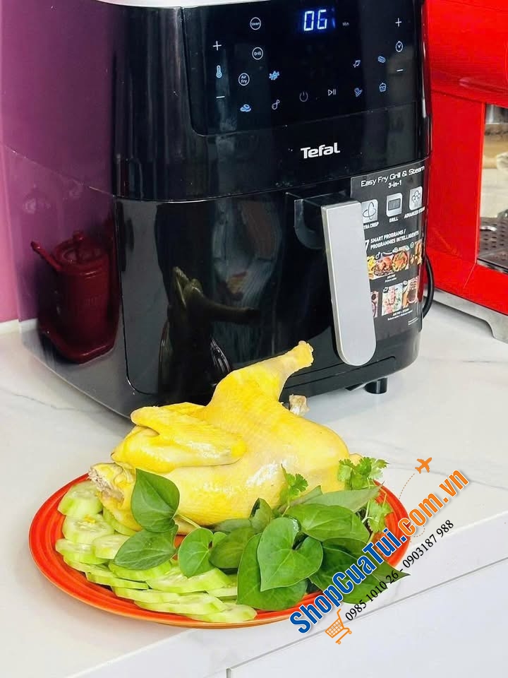 Nồi chiên không dầu kiêm hấp hơi nước Tefal 3in1 Easy Fry Grill &Steam FW201815.