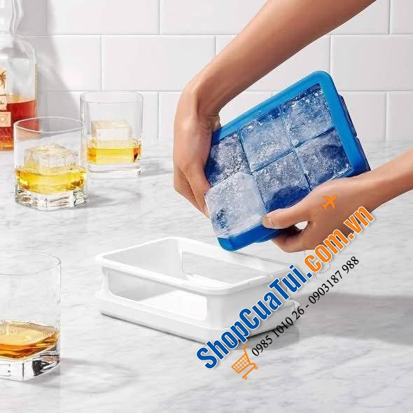 KHAY ĐÁ SILICON OXO.