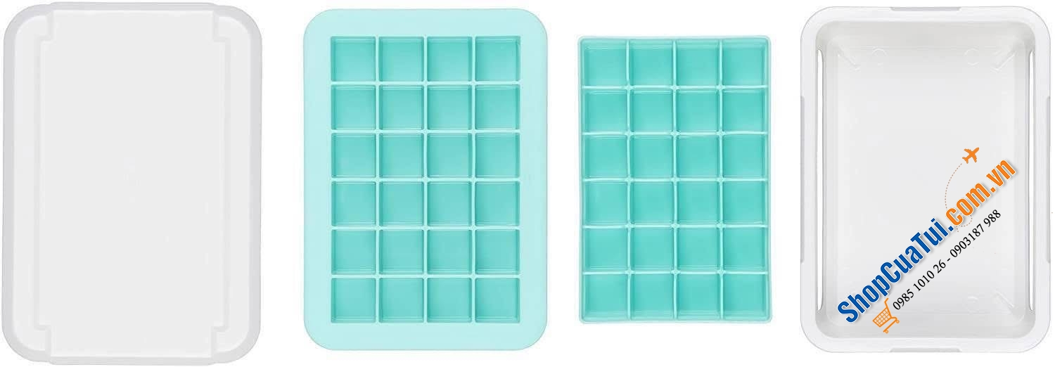 KHAY ĐÁ SILICON OXO.