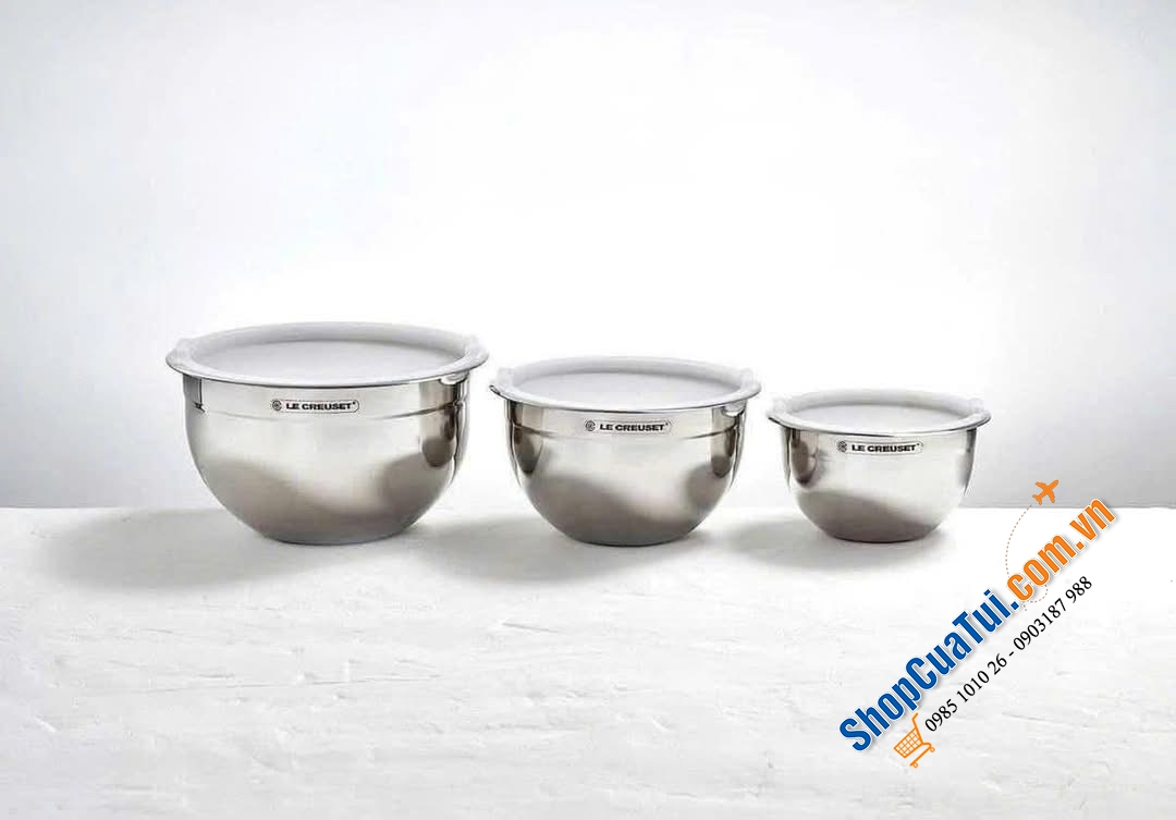 Sét 3 âu trộn Le Creuset.