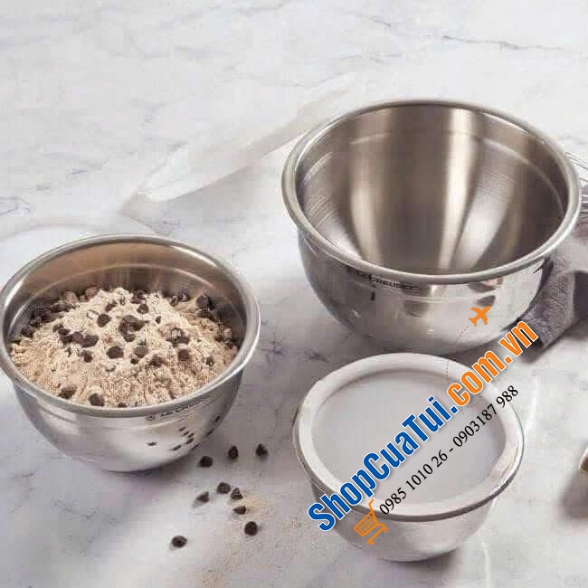 Sét 3 âu trộn Le Creuset.