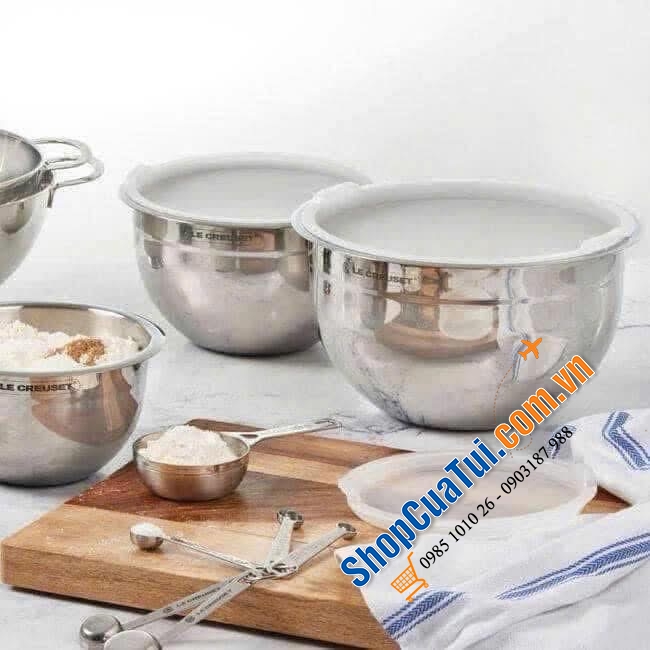 Sét 3 âu trộn Le Creuset.