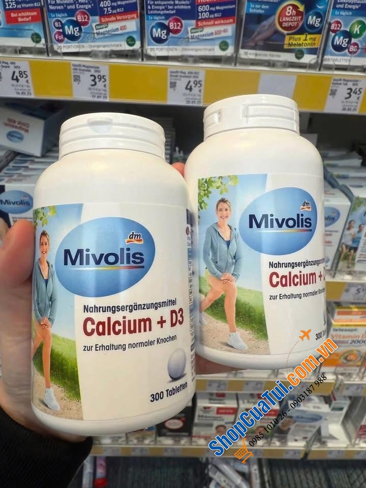 VIÊN BỔ SUNG CANXI MIVOLIS +D3.
