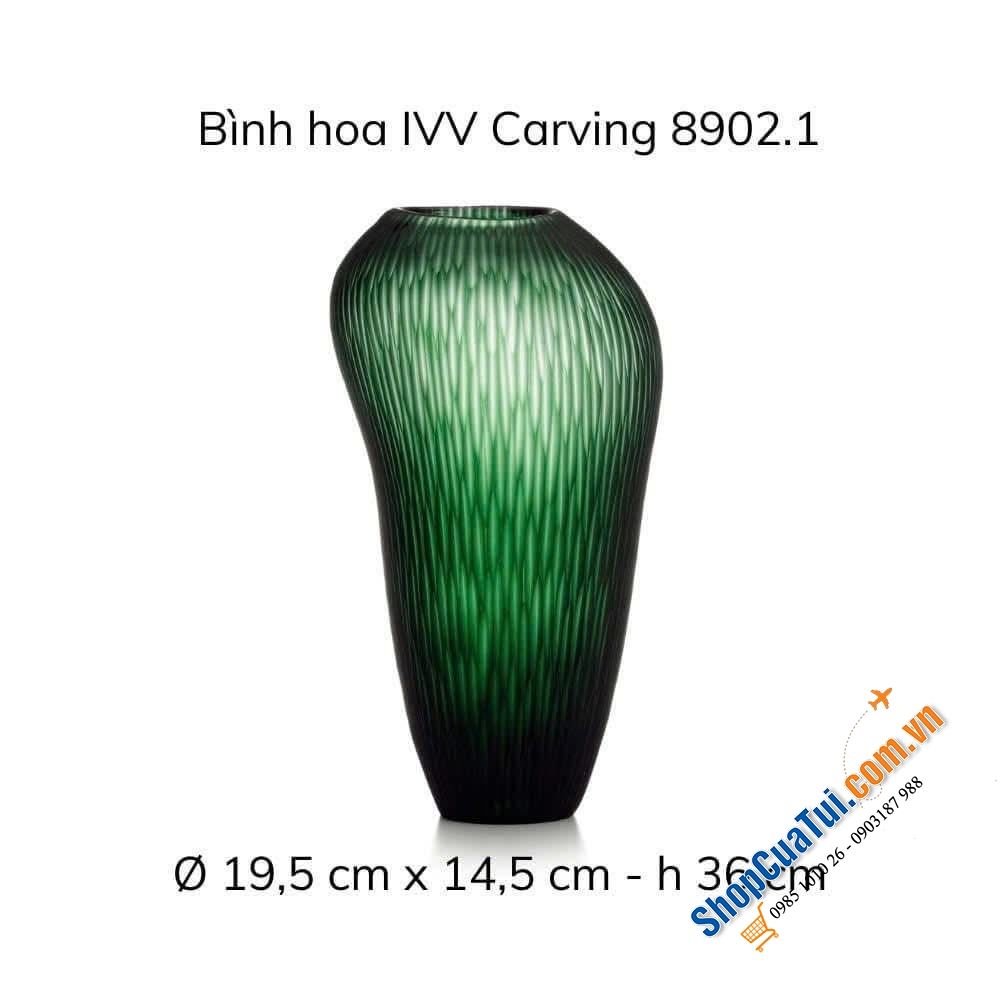 Bình hoa Carving Green Stain của IVV.