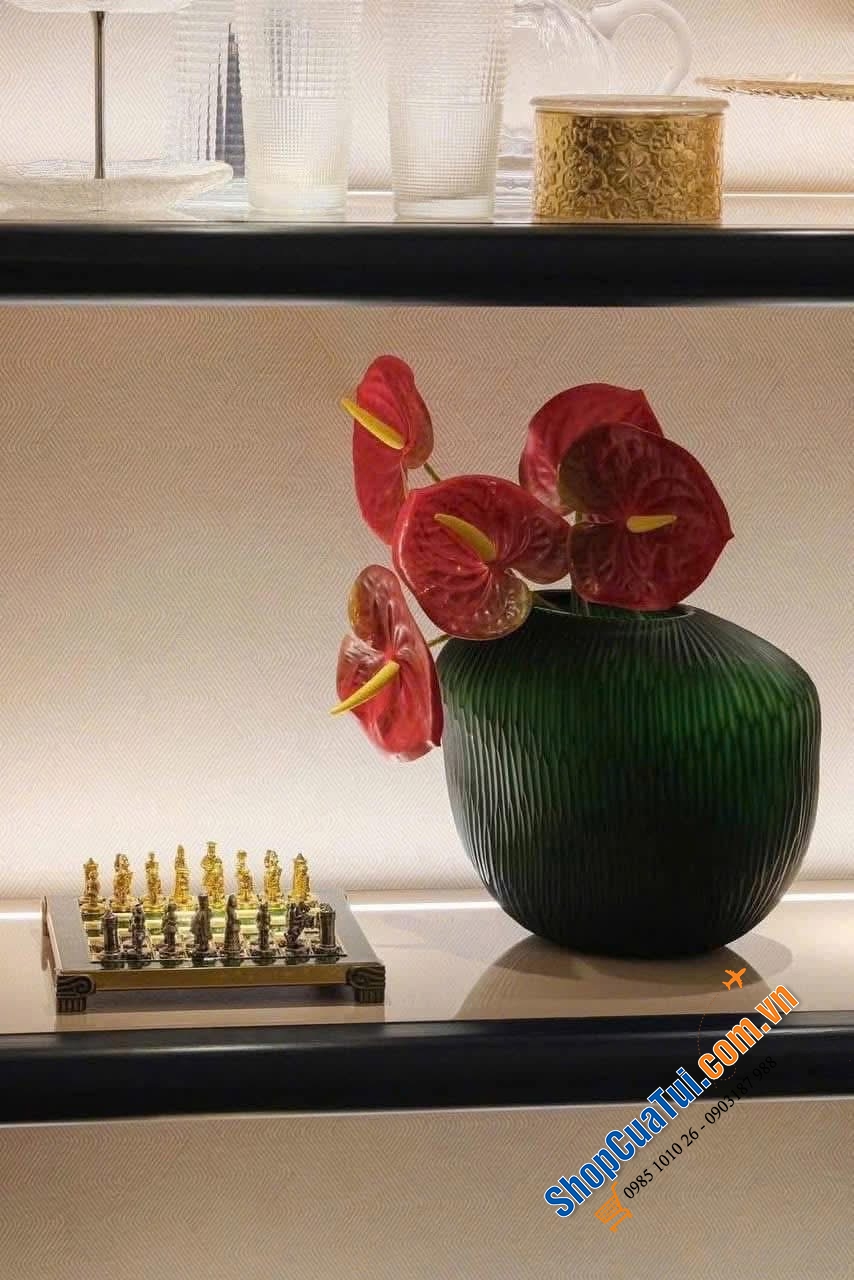 Bình hoa Carving Green Stain của IVV.