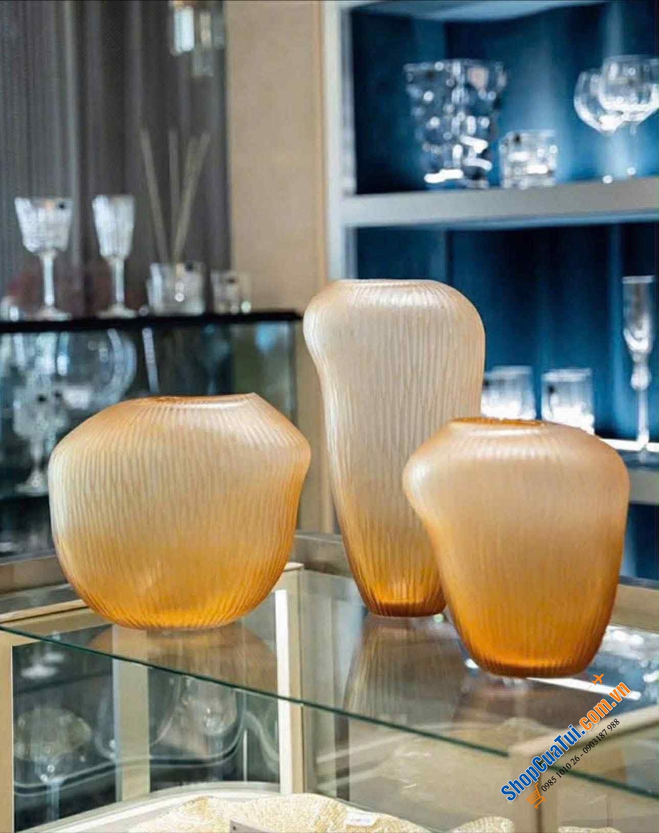 Bình hoa Carving Green Stain của IVV.