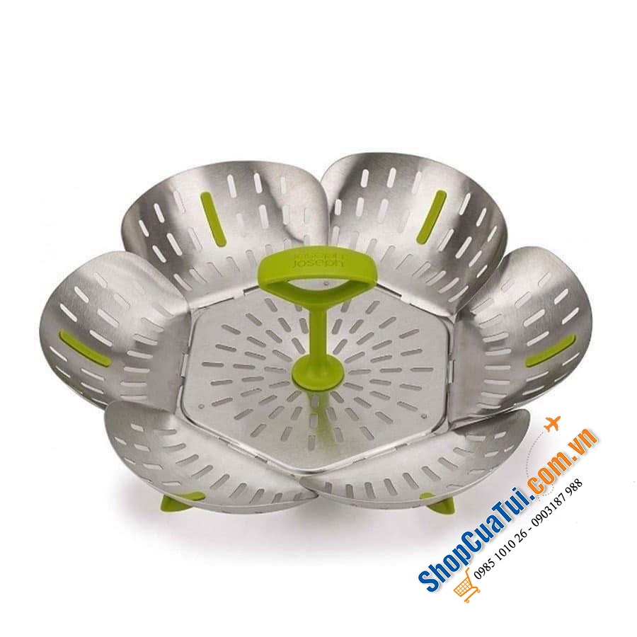 XỬNG HẤP JOSEPH KOSEPH 45033 BLOOM STEEL ZUSAMMENKLAPPBARER DAMPFGAREINSAZT AUS EDELSTAHL - GRUN VE 4 (INOX).