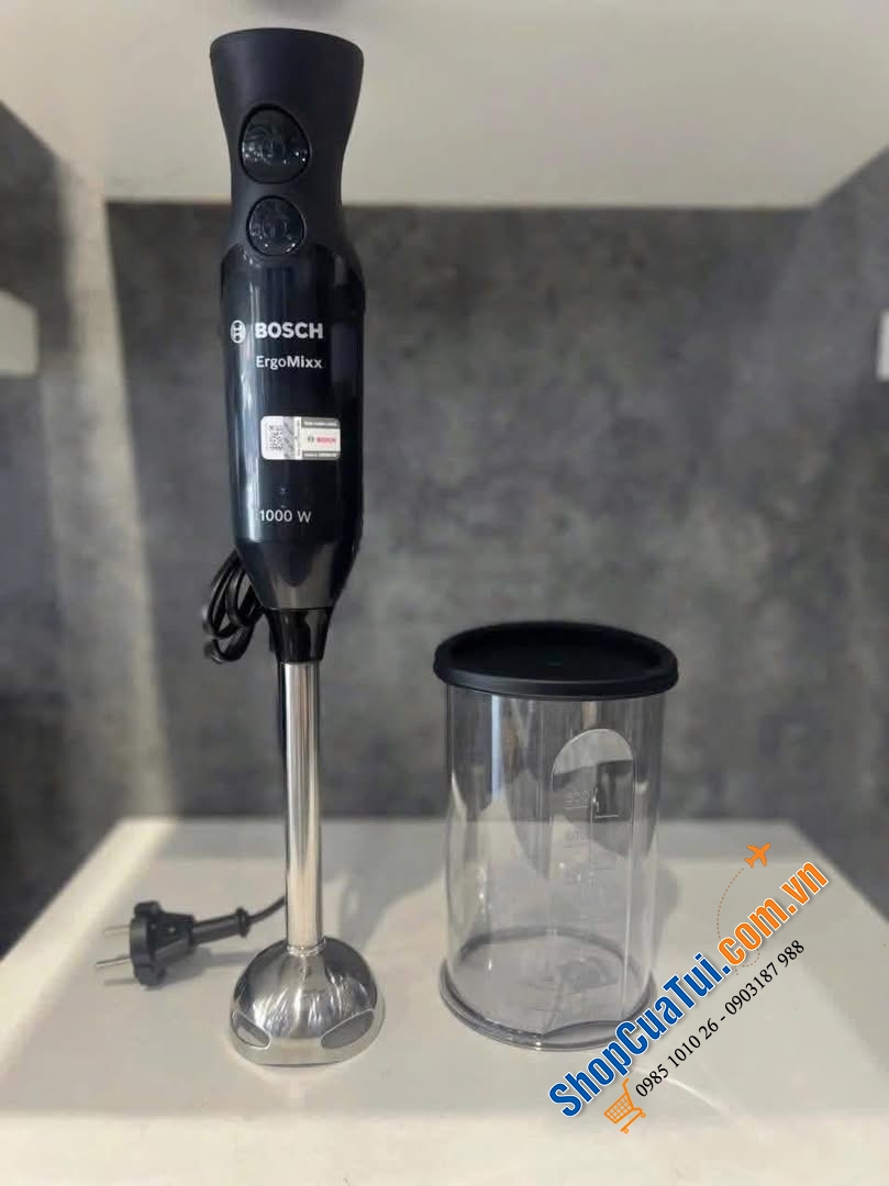 Máy xay cầm tay BOSCH MS6CB6110 màu đen made in Slovenia.