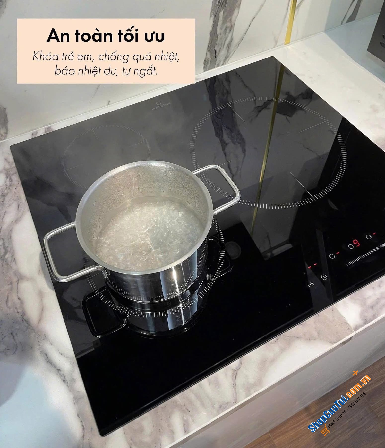 Bếp từ KLARSTEIN DELICATESSA 3 VÙNG NẤU.