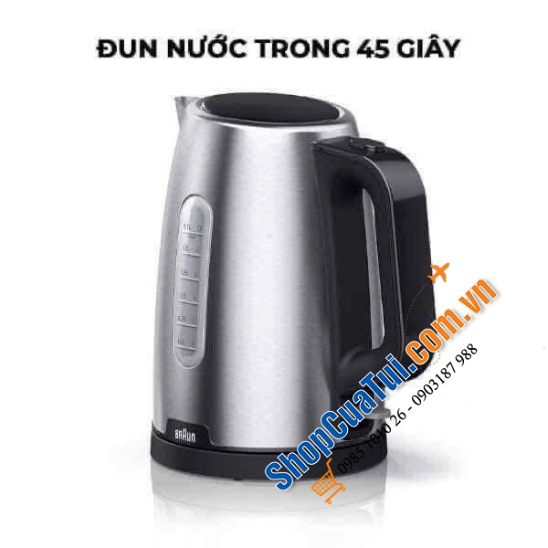 Ấm siêu tốc Braun WK1500BK.