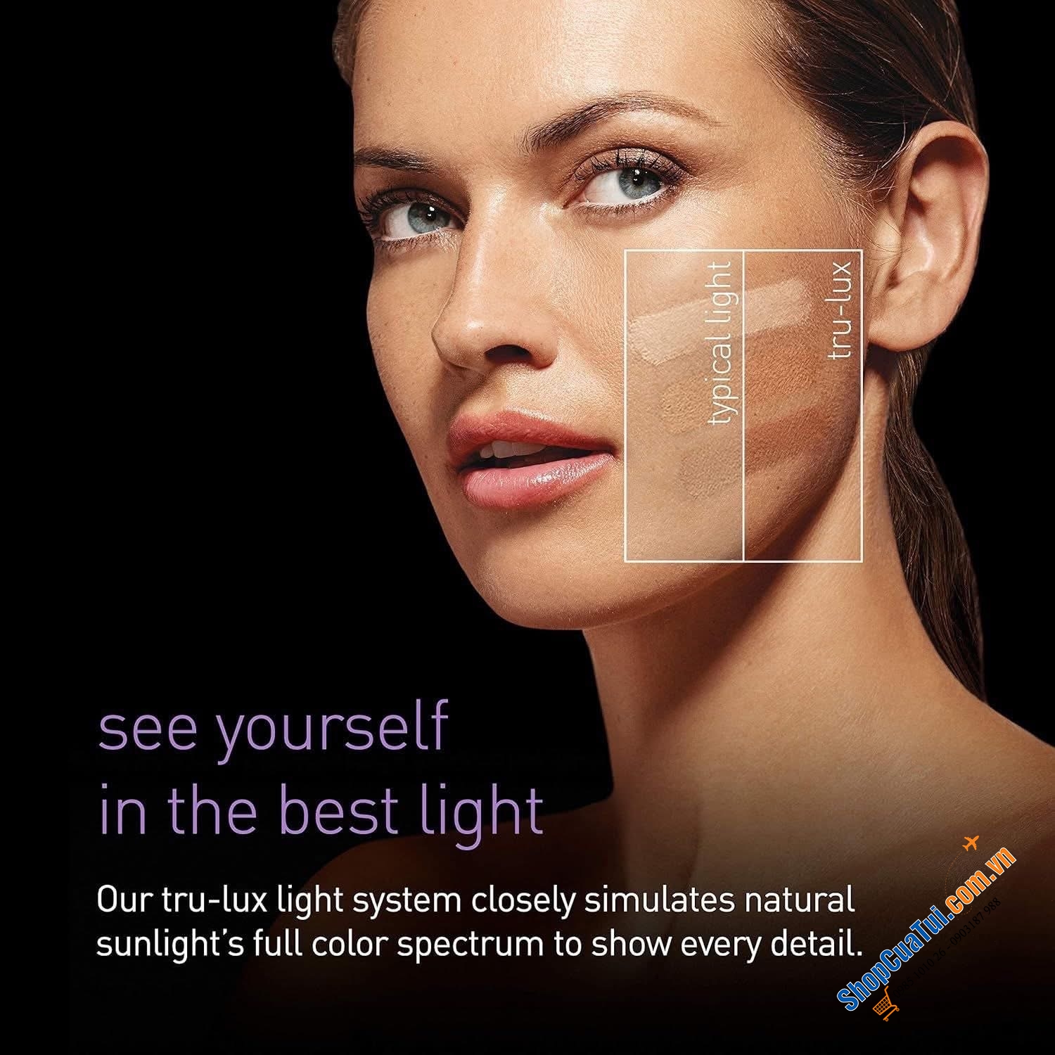 Gương trang điểm cảm ứng cao cấp Simplehuman.