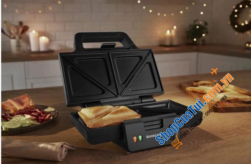 Máy kẹp bánh mỳ Silvercrest Sandwichmaker XXL SSWM A1 900 W.