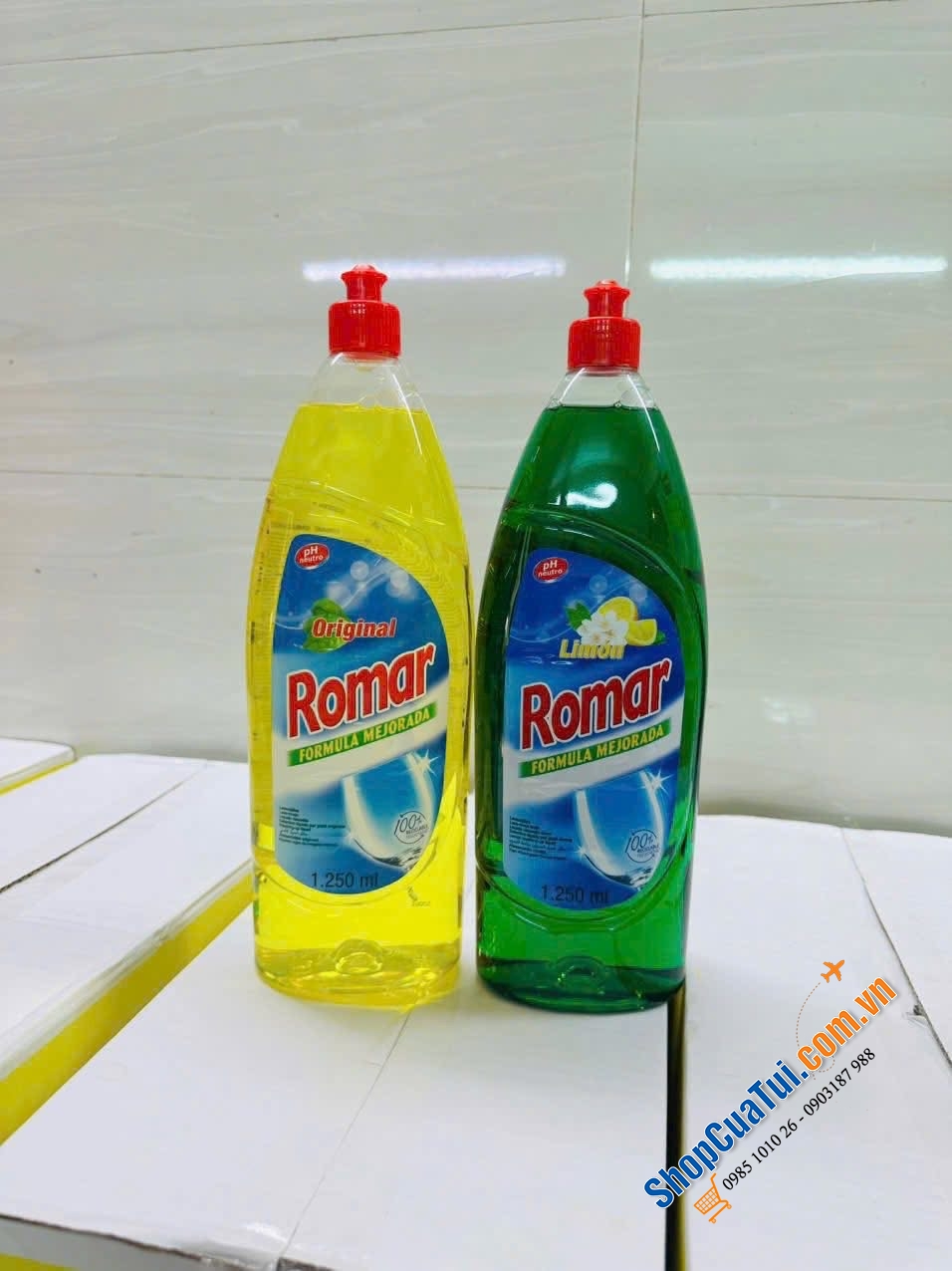 NƯỚC RỬA CHÉN ROMAR DISHWASHING – SỨC MẠNH ĐẬM ĐẶC 1.250ml.