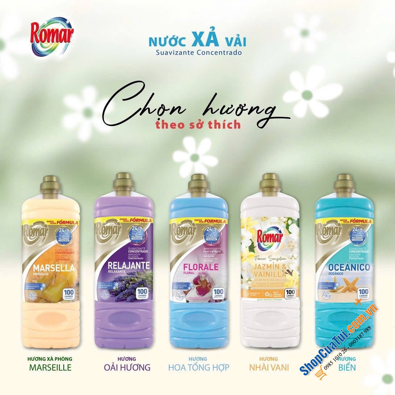 NƯỚC XẢ VẢI ROMAR SOFTENER – SIÊU ĐẬM ĐẶC, 100 LẦN XẢ.