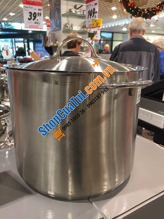 NỒI LUỘC GÀ WMF CROMARGAN 28CM , DUNG TÍCH 14L