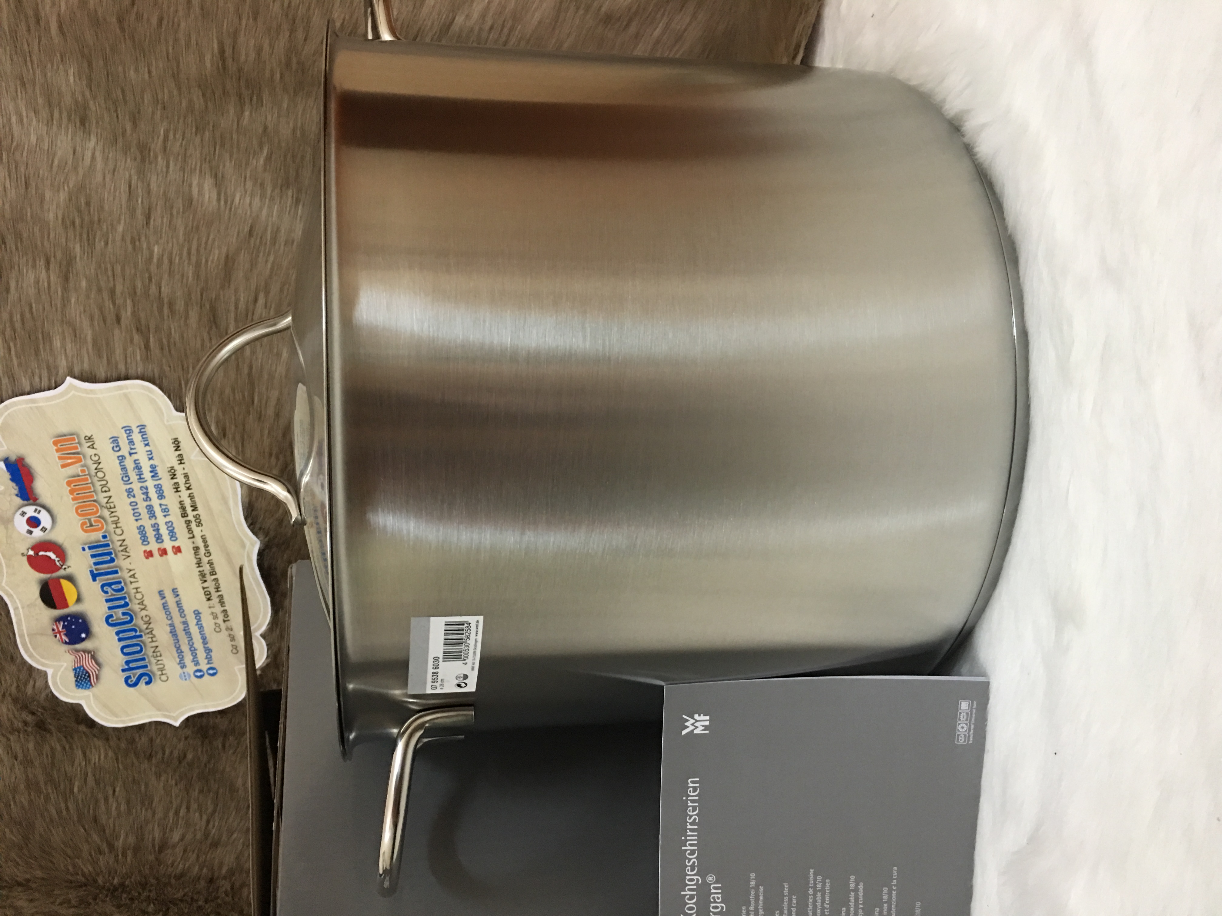 NỒI LUỘC GÀ WMF CROMARGAN 28CM , DUNG TÍCH 14L