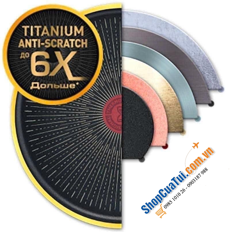 Chảo Tefal UNLIMITED - MADE IN FRANCE - dòng chảo thân nhôm cao cấp nhất.