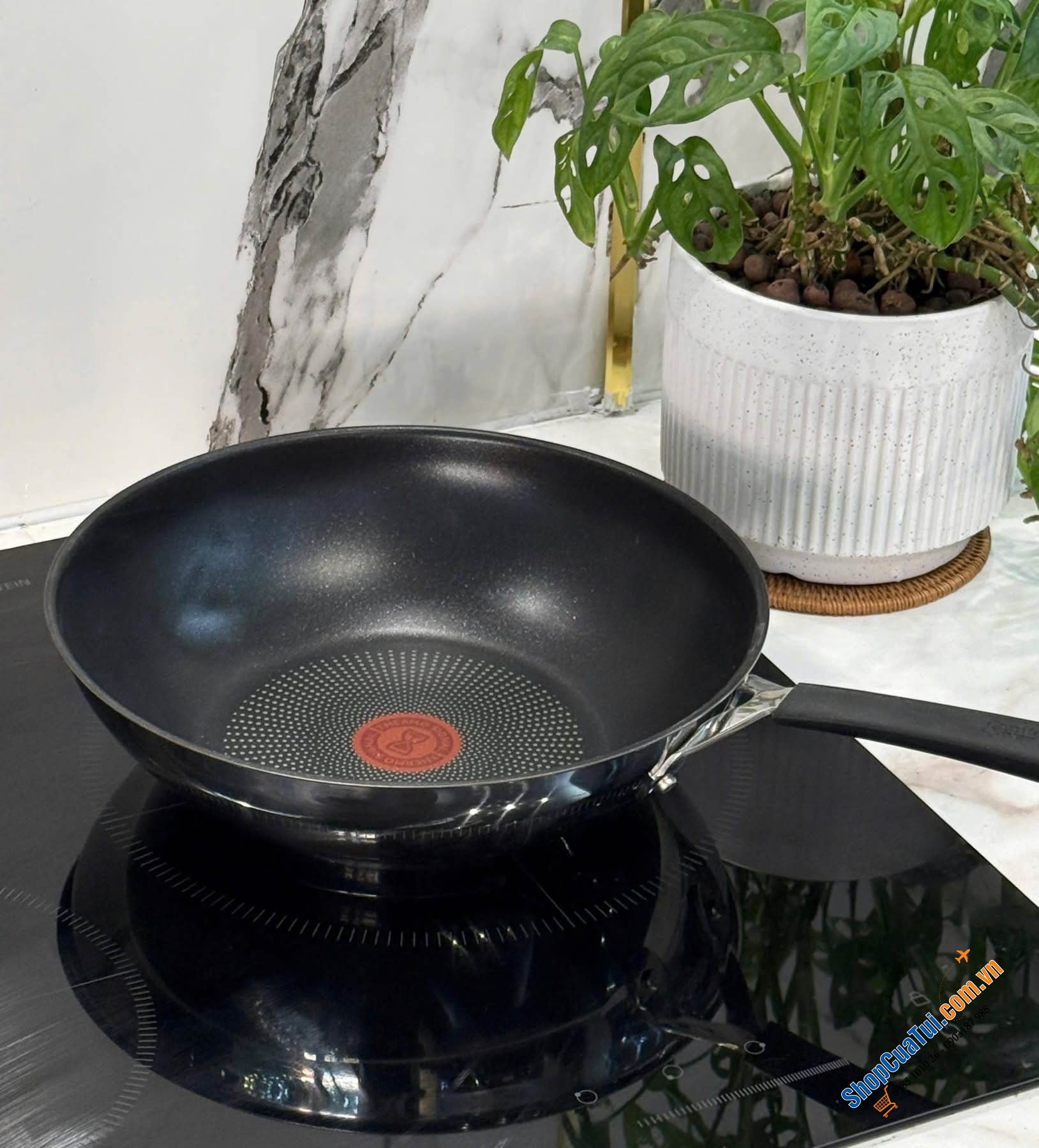 Chảo Wok Tefal Jamie Oliver by Home Cook E3031925 28cm dùng siêu sướng.