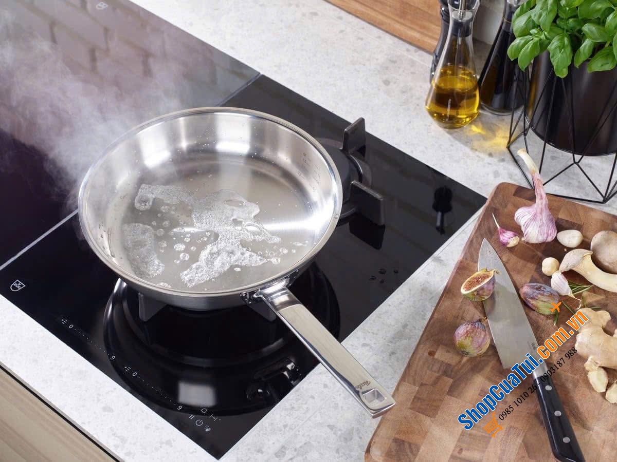 CHẢO INOX FISSLER PROFI LÒNG PHẲNG 28CM - MADE IN GERMANY.
