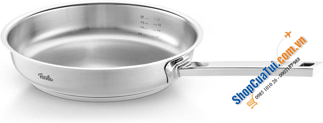 CHẢO INOX FISSLER PROFI LÒNG PHẲNG 28CM - MADE IN GERMANY.