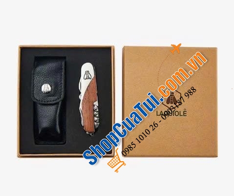 Dao đa năng Laguiole kèm bao da.