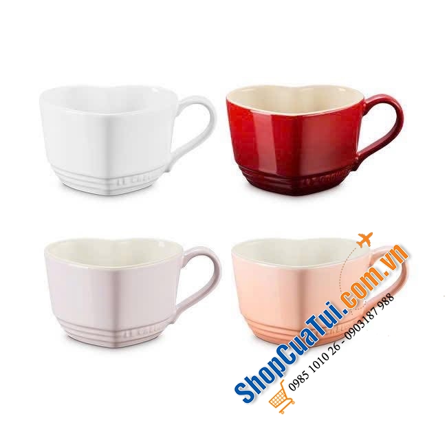 Set 4 cốc trái tim Le Creuset 220ml.