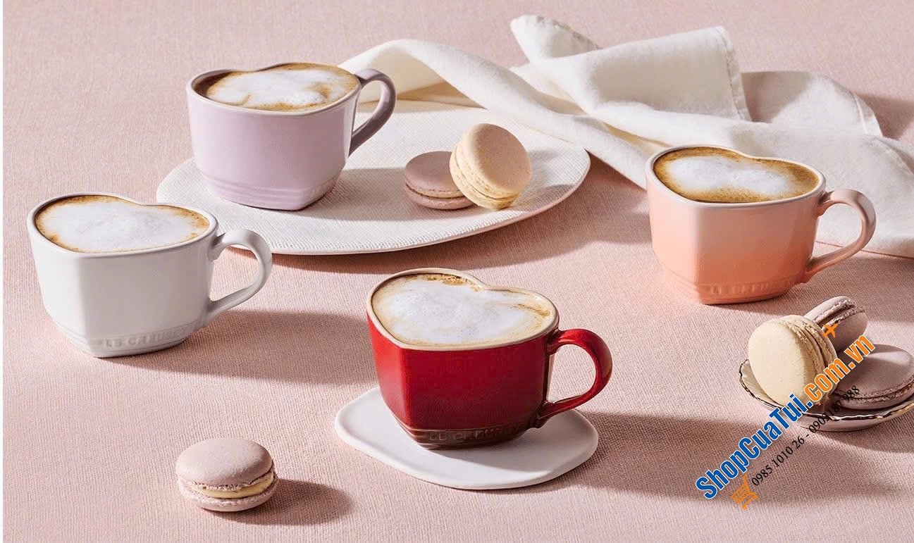 Set 4 cốc trái tim Le Creuset 220ml.